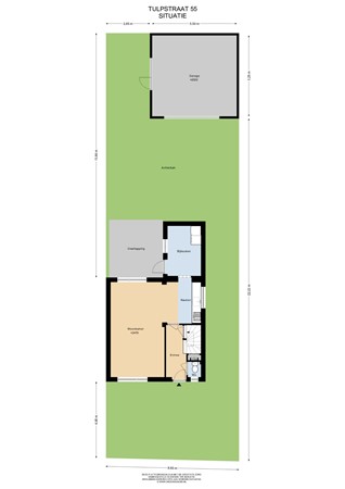 Floorplan - Tulpstraat 55, 6361 JB Nuth